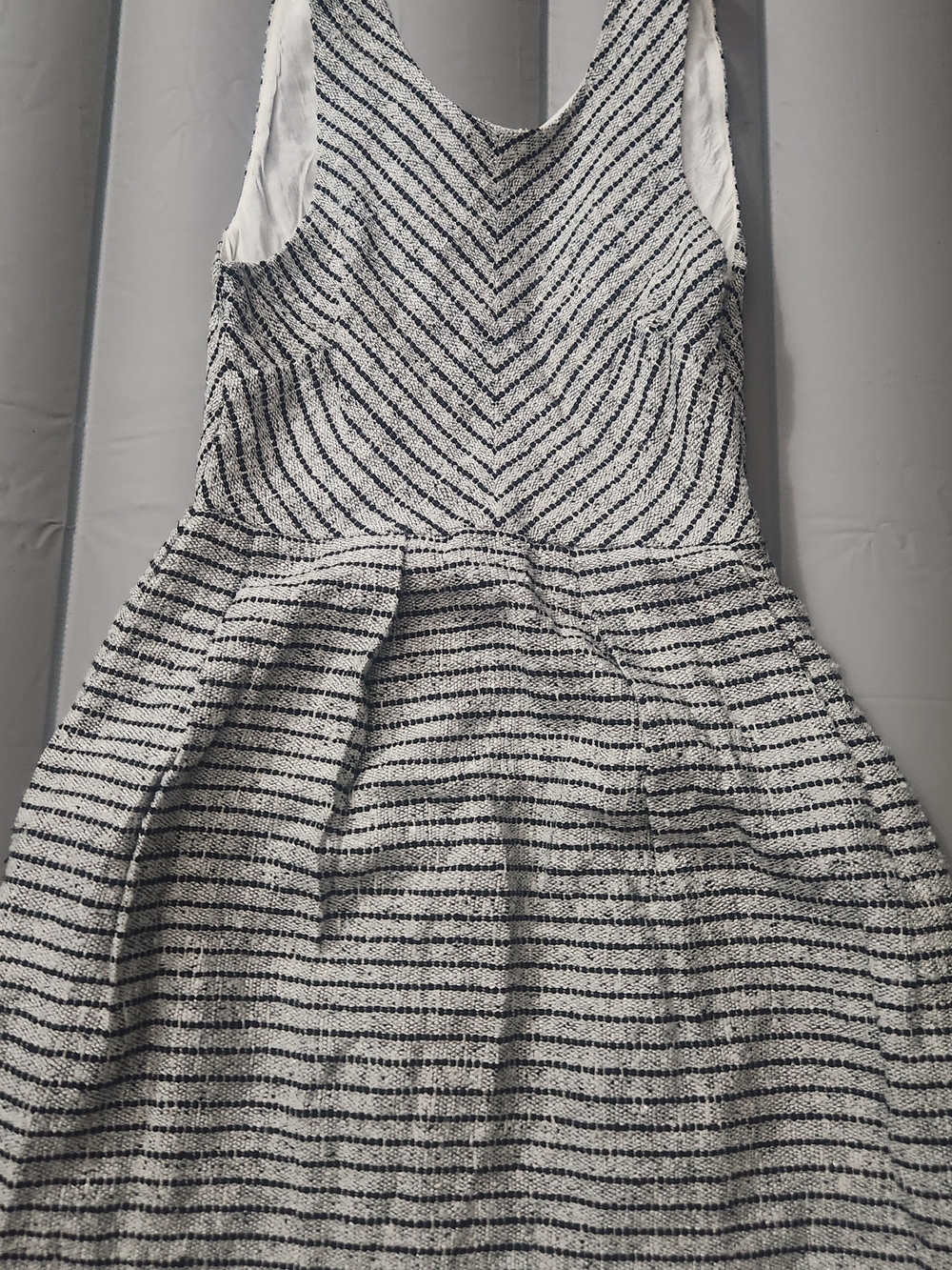 Dallin Chase Sleeveless Fit and Flare Striped Midi Mini Dress Size XS